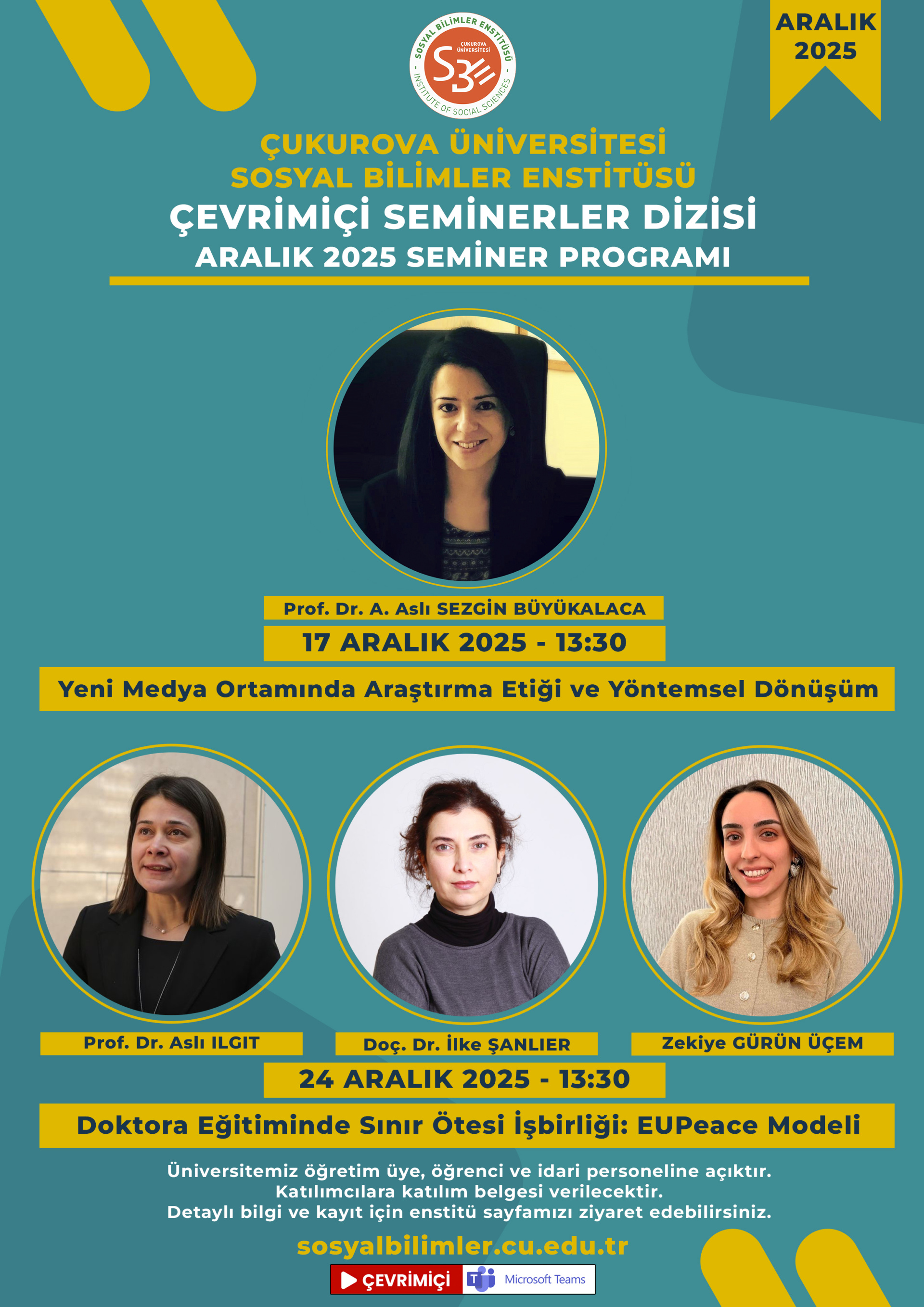 Aralık ayı seminerleri